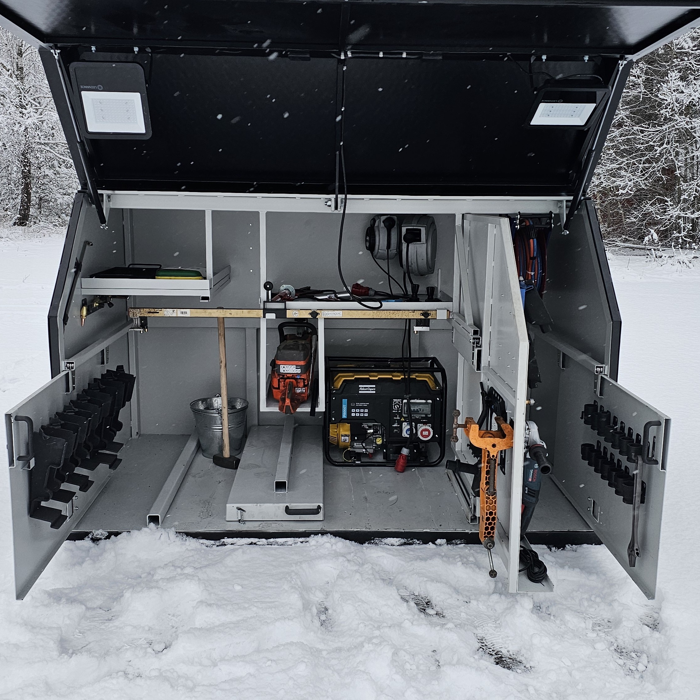 Svetscontainer till 2 vägsfordon - Bild 3